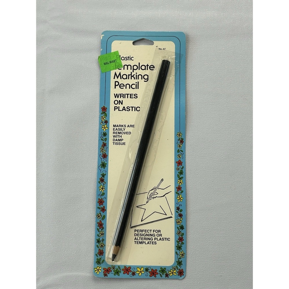 Vintage Collins Plastic Template Marking Pencil No 97 NOS USA Craft